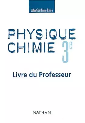 Couverture du produit · Physique-chimie, 3e, professeur
