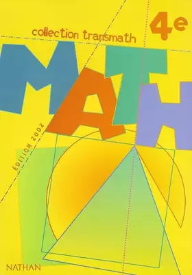 Couverture du produit · Math 4ème. Programme 1998, Edition 2002