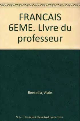 Couverture du produit · Méthodes pour apprendre, 6e, français, professeur