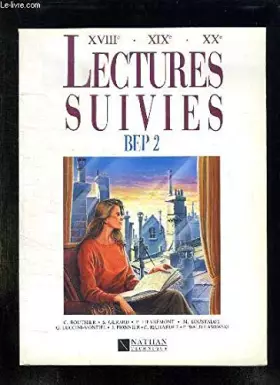 Couverture du produit · Lectures suivies, BEP 2, élève