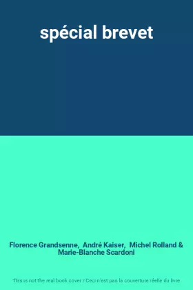 Couverture du produit · spécial brevet