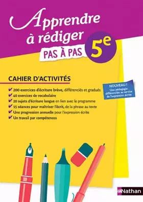 Couverture du produit · Apprendre à rédiger 5e