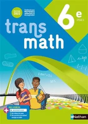 Couverture du produit · Transmath 6e - Manuel 2022