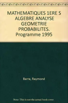 Couverture du produit · Transmath, 1re S. Edition 95