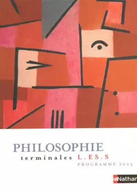 Couverture du produit · Philosophie, terminales L-ES-S