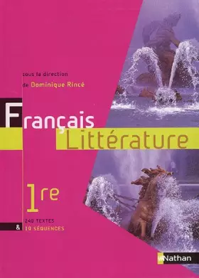 Couverture du produit · Français Littérature 1e