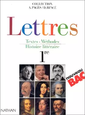 Couverture du produit · Lettres, 1re. Textes, méthodes, histoire littéraire