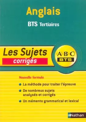 Couverture du produit · Sujets BTS Anglais