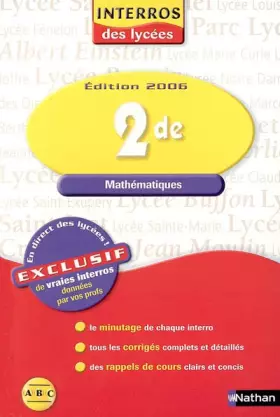 Couverture du produit · Mathématiques 2e