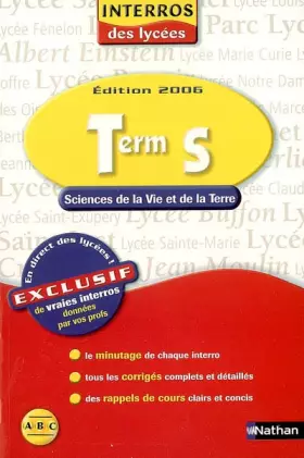 Couverture du produit · Sciences de la Vie et de la Terre Tle S