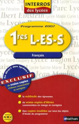 Couverture du produit · INTERROS LYCEES FRANCAIS 1E L-