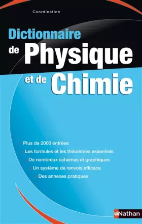 Couverture du produit · Dictionnaire de Physique-Chimie