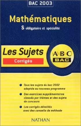 Couverture du produit · ABC Bac : Mathématiques, Bac S