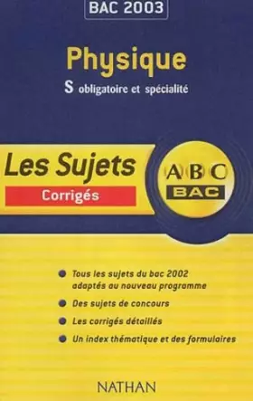 Couverture du produit · ABC Bac : Physique, Bac S