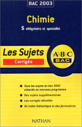 Couverture du produit · ABC Bac : Chimie, Bac S