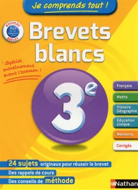 Couverture du produit · Je comprends tout ! Brevets blancs
