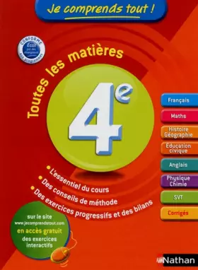 Couverture du produit · Je comprends tout ! 4ème