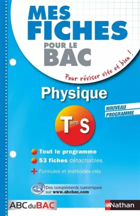 Couverture du produit · Mes Fiches ABC du BAC Physique Term S