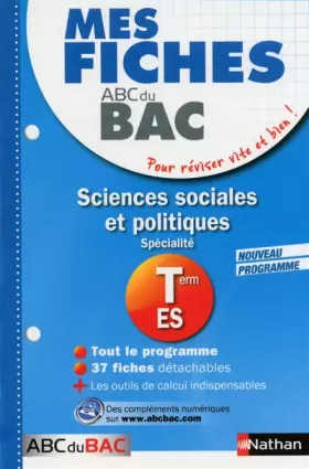 Couverture du produit · MES FICHES ABC BAC SCI SOC POL