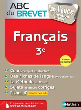Couverture du produit · ABC du BREVET Excellence Français 3e