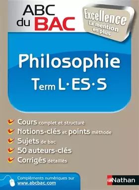 Couverture du produit · ABC du BAC Excellence Philosophie Term L.ES.S