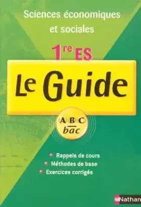 Couverture du produit · Sciences économiques et sociales 1e ES