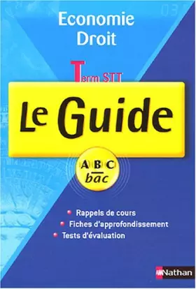 Couverture du produit · Economie Droit Tle STT