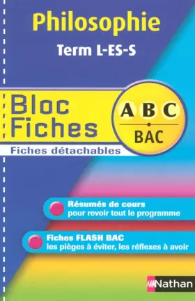 Couverture du produit · BLOC FICHES ABC PHILO L ES S