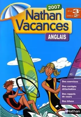 Couverture du produit · Anglais de la 3e vers la 2e