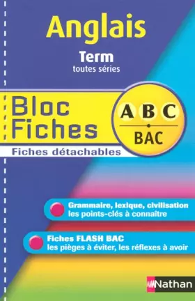 Couverture du produit · BLOC FICHES ABC ANGL TER TTES