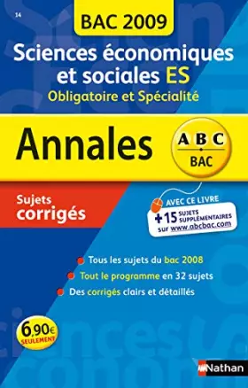Couverture du produit · ANNAL 09 ABC SUJ COR SC ECO ES