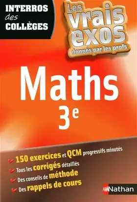 Couverture du produit · Maths 3e