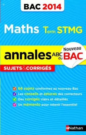 Couverture du produit · ANNALES BAC 2014 MATHS STMG CO