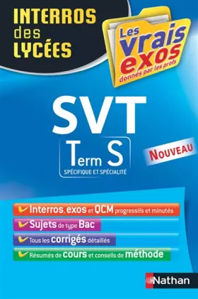 Couverture du produit · Interros des Lycées SVT Term S