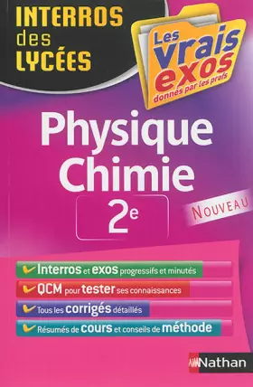 Couverture du produit · Interros des Lycées Physique - Chimie 2de