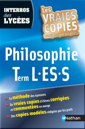 Couverture du produit · Interros des Lycées Philosophie Term L.ES.S