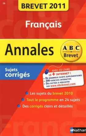 Couverture du produit · Francais : Sujets corrigés
