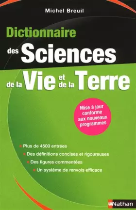 Couverture du produit · DICTIONNAIRE SCIENCES VIE TERR