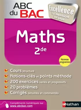 Couverture du produit · ABC du BAC Excellence Maths 2de