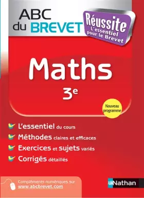 Couverture du produit · ABC du BREVET Réussite Maths 3e