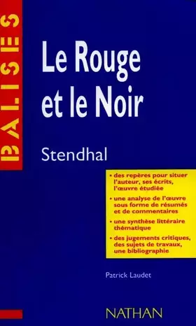 Couverture du produit · LE ROUGE ET LE NOIR, STENDHAL