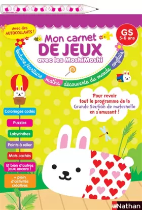 Couverture du produit · Mon carnet de jeux Moshi-Moshi Grande section