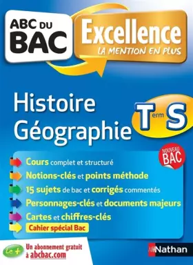 Couverture du produit · ABC du BAC Excellence Histoire - Géographie Term S