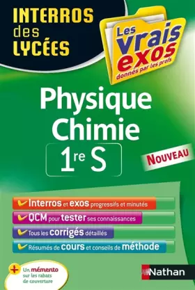 Couverture du produit · Interros des Lycées Physique - Chimie 1re S