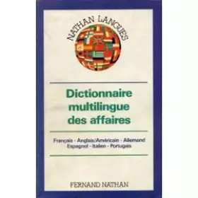 Couverture du produit · DICTIONNAIRE MULTILINGUES DES AFFAIRES