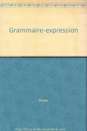 Couverture du produit · Grammaire-expression