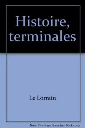 Couverture du produit · Histoire, terminales