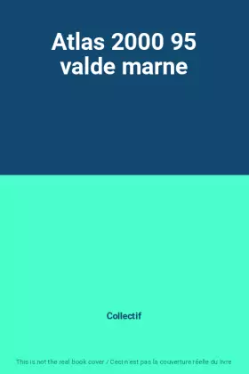 Couverture du produit · Atlas 2000 95 valde marne