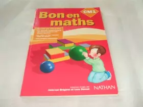 Couverture du produit · Bon en maths, CM1