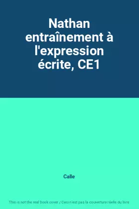 Couverture du produit · Nathan entraînement à l'expression écrite, CE1